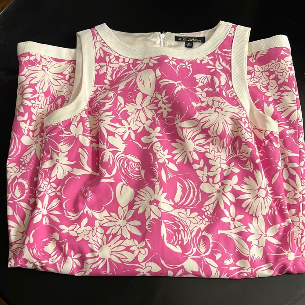 Brooks brothers floral sleeveless dress